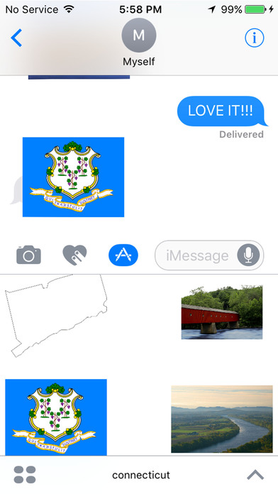 Connecticut Stickers for iMessage screenshot 3