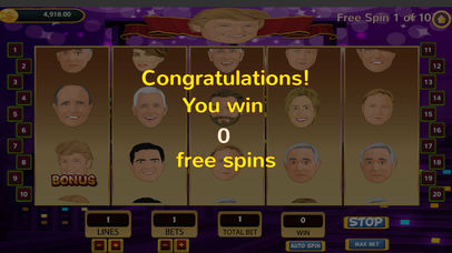 Trump Slots Machine Free Spins!! screenshot 2