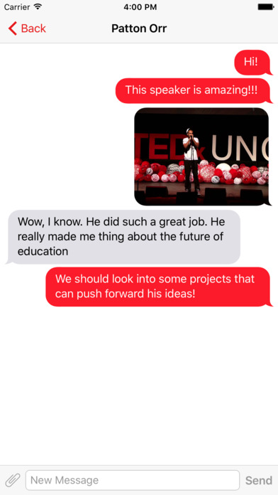 TEDxUNC App screenshot 4