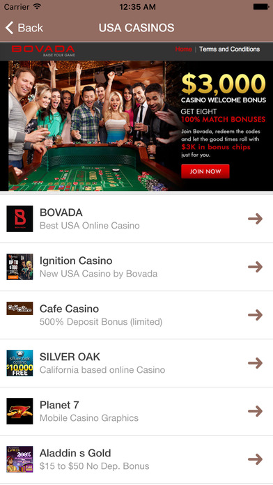 USA Online Casino 2017 - US Casino Guide screenshot 2