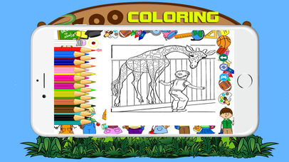 Zoo Animal Coloring BookPages For Kids screenshot 3