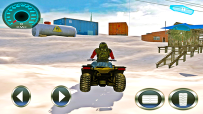 Snow Quad Racing with Action Shooting Pro screenshot 4