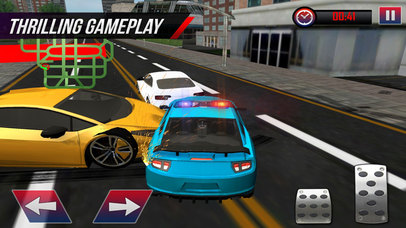 Furious Police Criminal chase - Police car driving screenshot 2