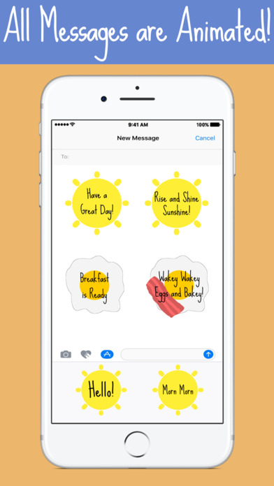 Good Morning Messages: Animated Stickers and Emoji screenshot 2