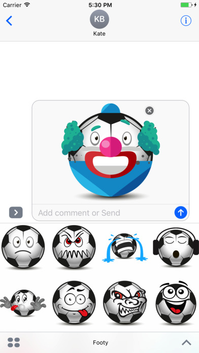 Footy - Football Expression Stickers for iMessage screenshot 3