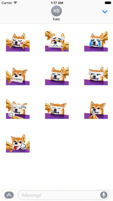 Cute Meme Dog Emoji Sticker screenshot 3
