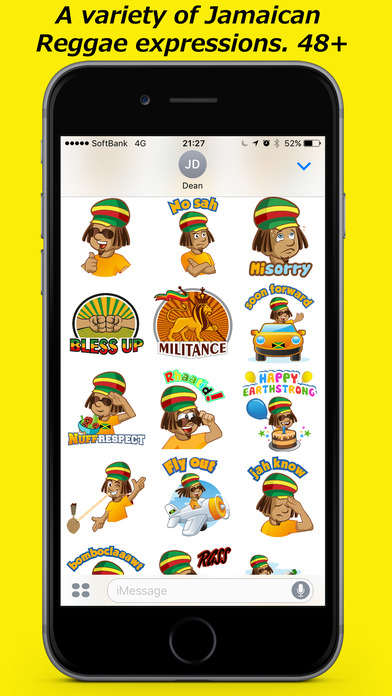 iDrin ( The Reggae Jamaica Patois stickers) screenshot 2