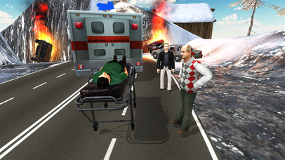 Offroad Ambulance Winter screenshot 2