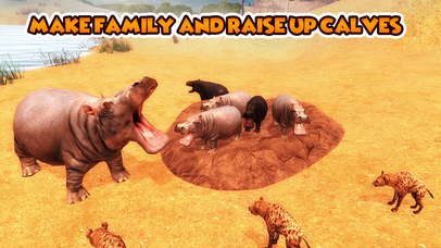 Hippo Wild Life Survival Simulator 3D screenshot 3