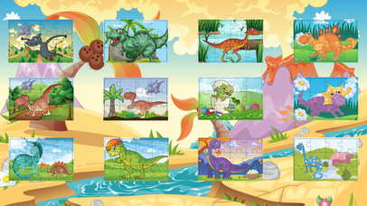 Kids Zoo Dinosaur's Jigsaw-Puzzle of Jurassic Game screenshot 2