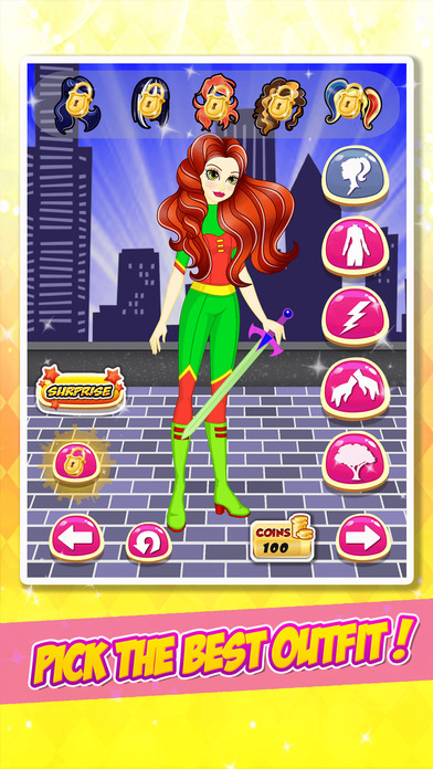 Super Hero Girls Dress Up screenshot 4