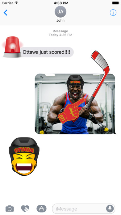 Ottawa Hockey Stickers & Emojis screenshot 2