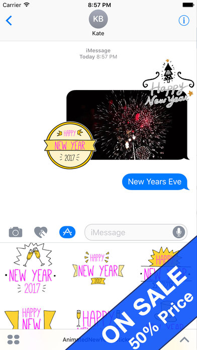 Animated New Years Stickers screenshot 2