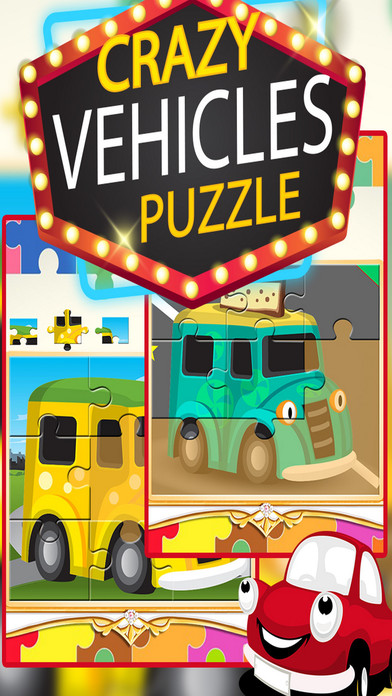 Crazy Vehicles Puzzle screenshot 2