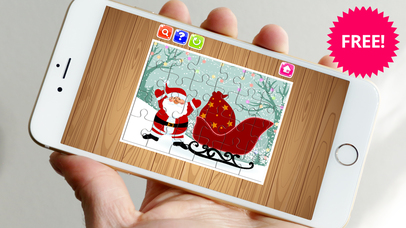 Christmas Santa Jigsaw Puzzle Game Free For Kids screenshot 2