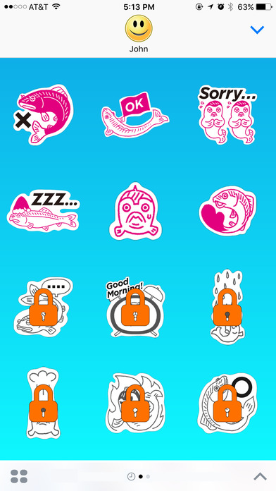 Fish Escape from Divers Stickers screenshot 3