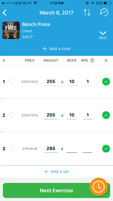 simpleLift Workout Tracker screenshot 2