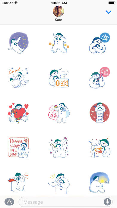 The Snowman Sticker Christmas Season screenshot 2