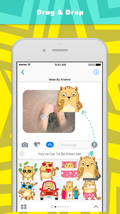 You've Cat To Be Kitten Me stickers for iMessage screenshot 3