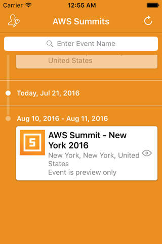 AWS Americas Events screenshot 2