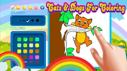 Pets Coloring Book Kids : games for boys & girls screenshot 2