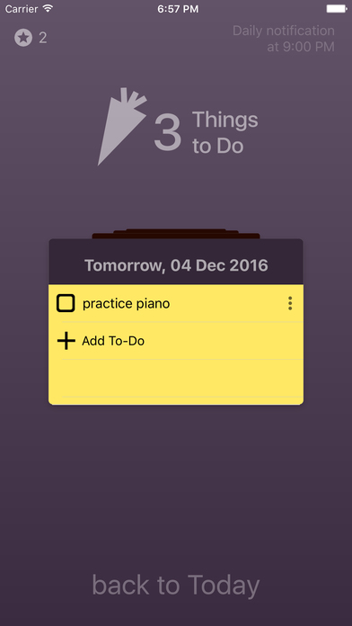 3 Things to Do - To-Do list screenshot 3