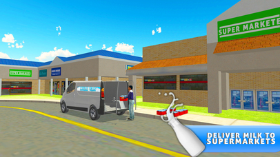 Milk Van Delivery Simulator & Minivan Driving screenshot 3