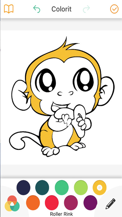 Coloring talking baby monkey screenshot 2
