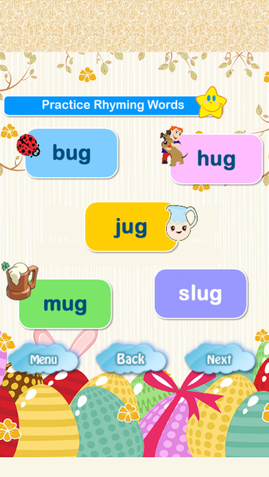 Easy Kindergarten Rhyming Words List With Examples screenshot 2