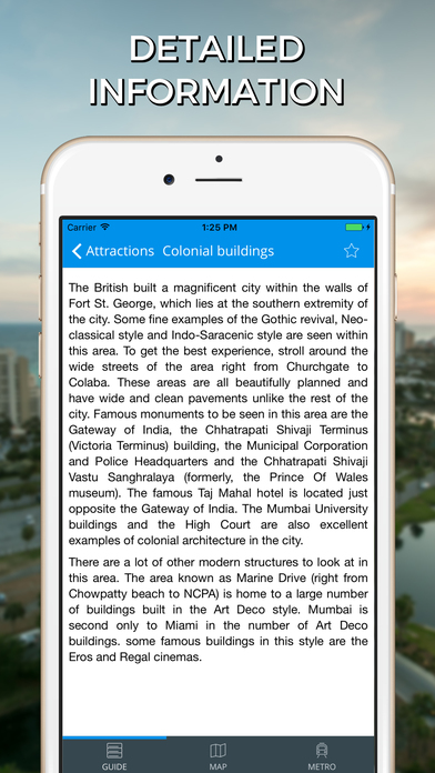 Mumbai Travel Guide with Offline Street Map screenshot 2