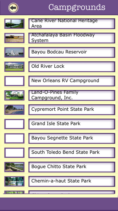 Louisiana Campgrounds & Hiking Trails,State Parks screenshot 3