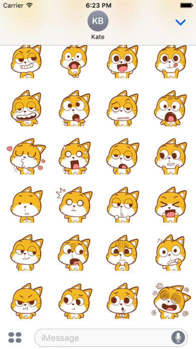 Baby Yellow Meow Emoji screenshot 4