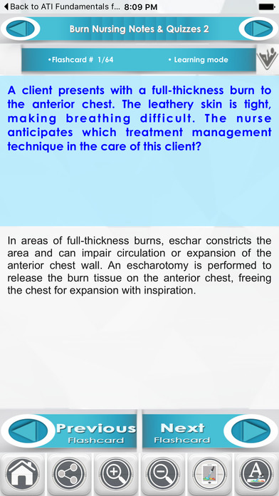 Basics of  Burn Nursing Exam Review 1400 Q&A screenshot 3