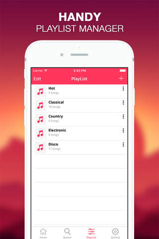 Free Music - Mp3 Music Player & Playlist Manager screenshot 2