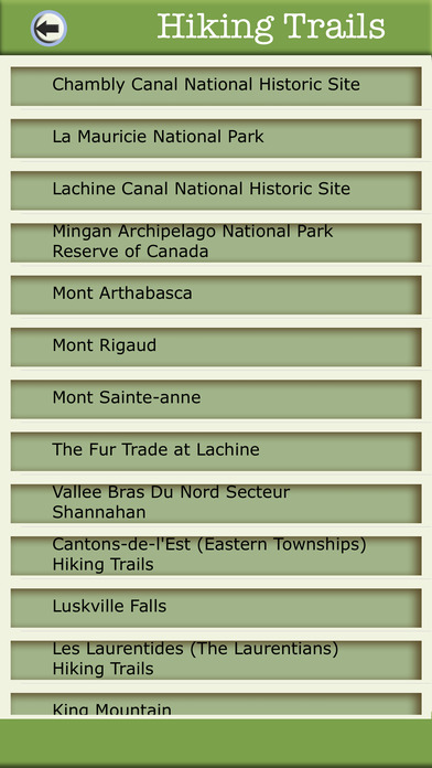 Quebec Camping & Hiking Trails screenshot 3