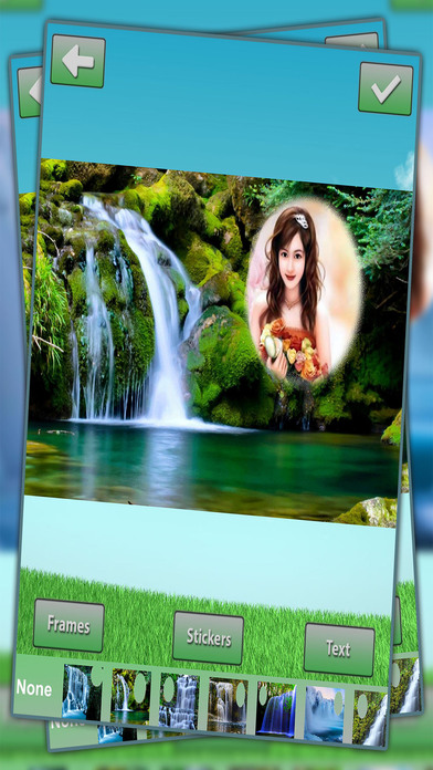 Waterfall Background PhotoFrames screenshot 2
