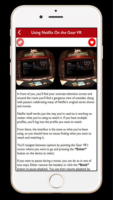 Guide Netflix Gear VR screenshot 2