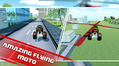 Moto War Robots Flying Stunt Game screenshot 2