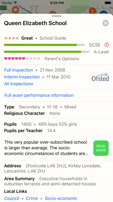 School Guide - UK Ratings, Information & Finder screenshot 2