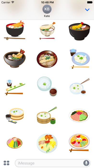 Japanese noodle sticker screenshot 3