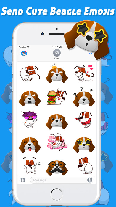 iBeagleMojis - Beagle Emoji Keyboard screenshot 2