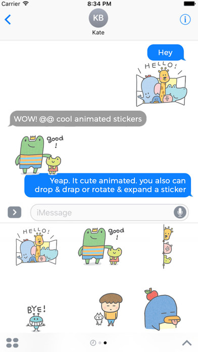 Awesome Cute Animated Stickers screenshot 3