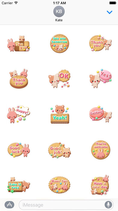 Adorable Pets And Delicious Biscuits Stickers screenshot 2
