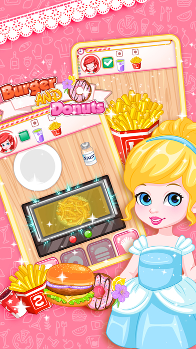 Burger And Donuts Maker - cooking game for girl screenshot 2