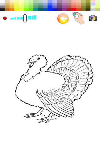 Turkey Coloring Game For Toddle screenshot 2