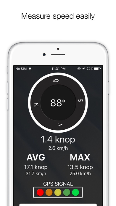 Knotmeter+ - Speedometer Speed Limit GPS Tracker + screenshot 2