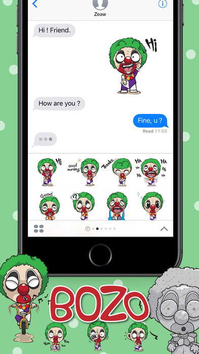BOZO Stickers & Emoji Keyboard By ChatStick screenshot 2