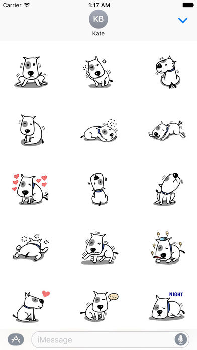 Bull Terrier Puppy Stickers screenshot 2