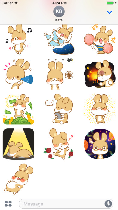 Spring Easter Bunny Sticker Pack screenshot 3