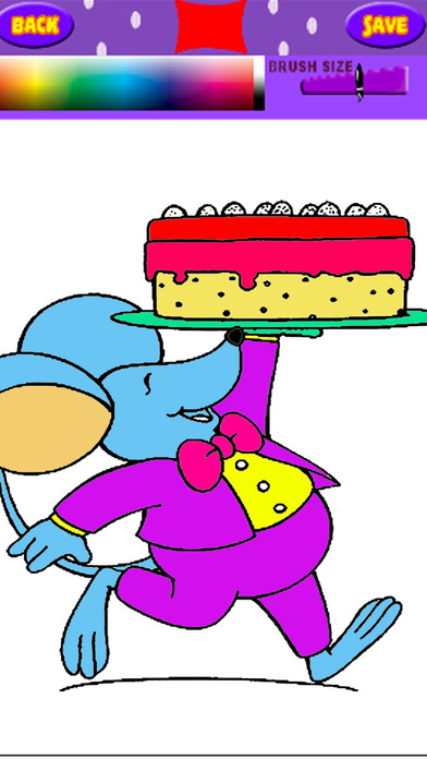 Mouse And Cake Coloring Book Game Edition screenshot 2
